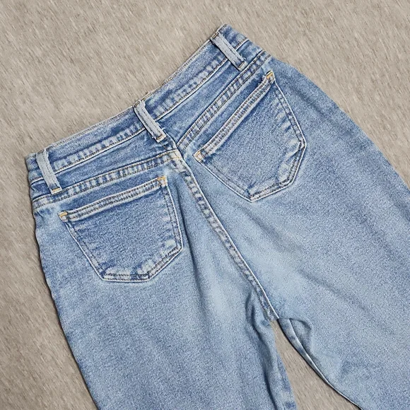 RARE!! Vintage 90's X-AM Brand High Rise Tapered Leg "Mom" Fit Light Wash Jeans - Picture 6 of 15